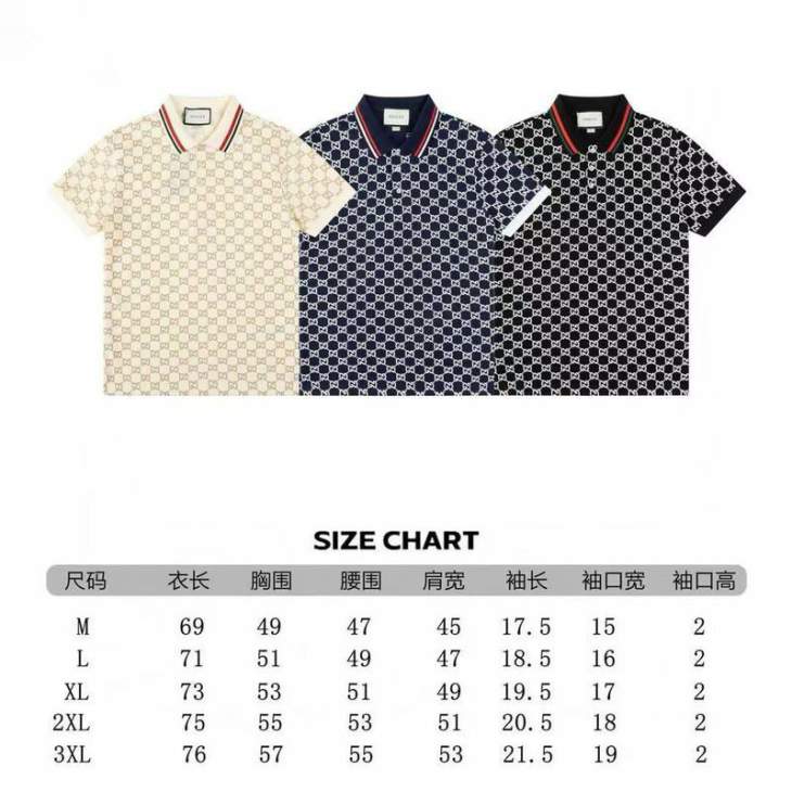 Picture of Gucci Polo Shirts Short _SKUGucciM-3XL8qx0827625